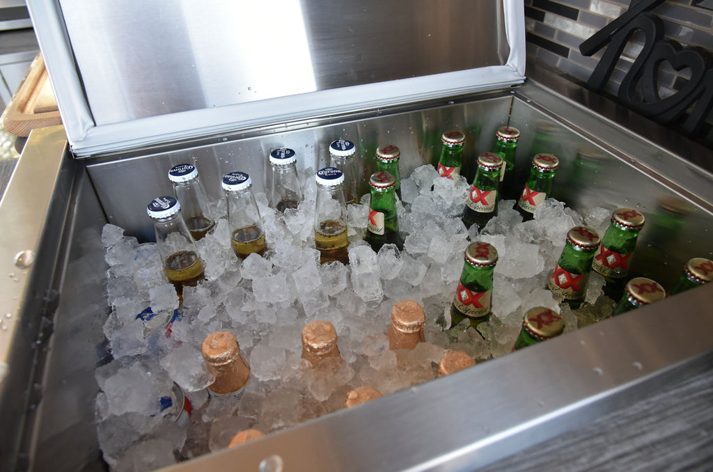 Drop-In Stainless Steel Ice Chest 23 x 17